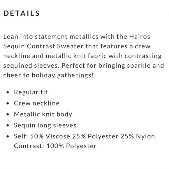 Vici Hairos Sequin Contrast Grey Sweater - Picture 9 of 9